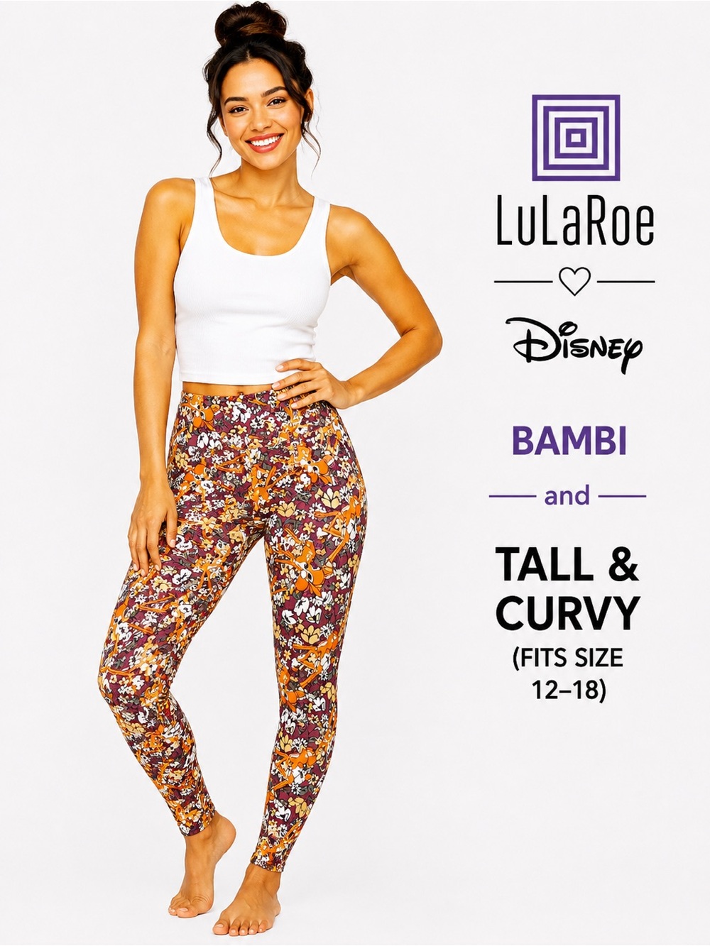 LuLaRoe Disney Bambi TC Leggings Women